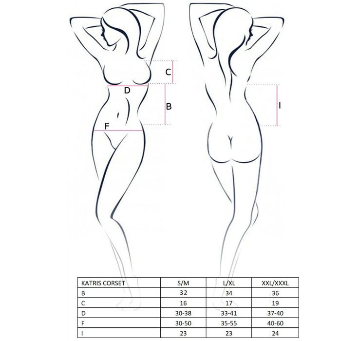 Passion - Woman Katriss Corset Negro Talla L/Xl