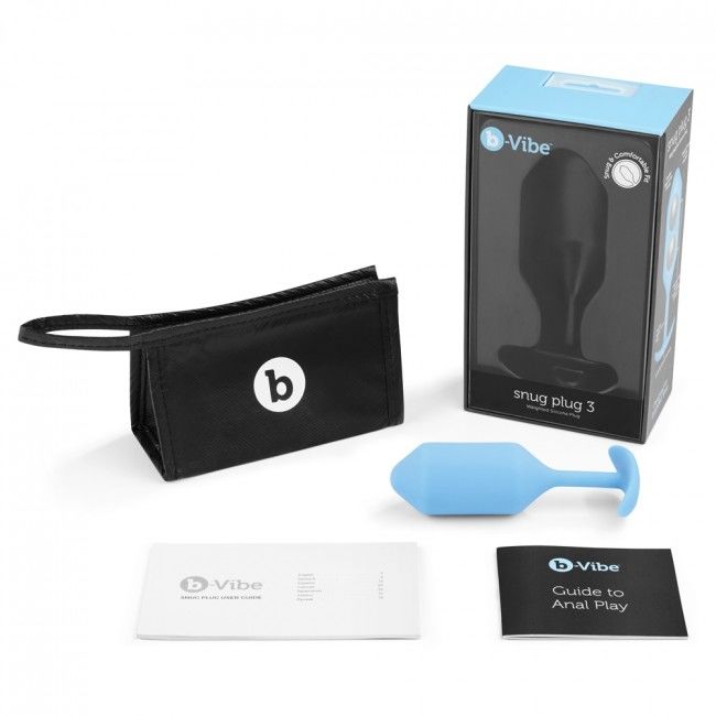 B-Vibe - Snug Plug Anal 3 Azul Cielo