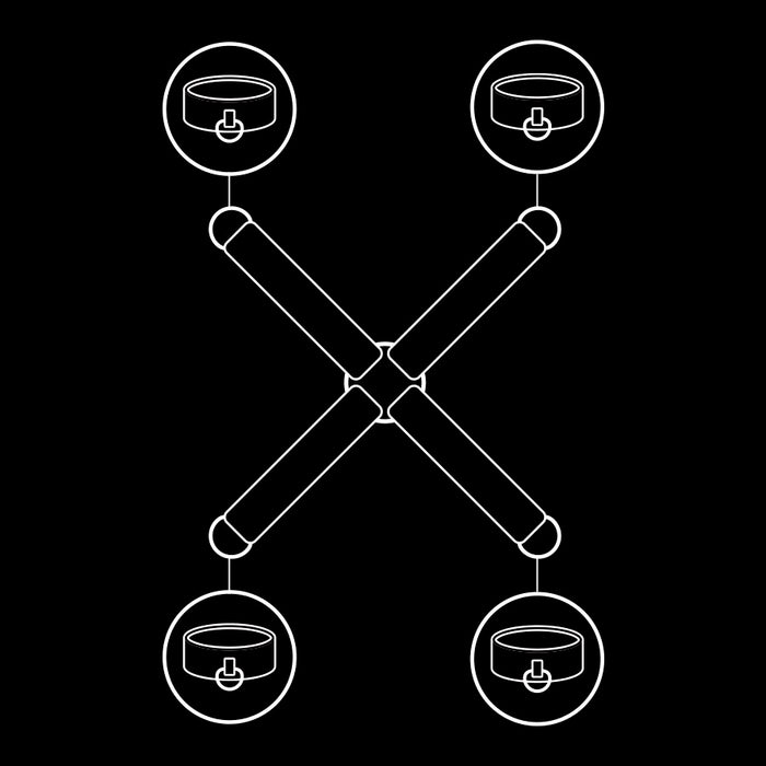 Fetish Submissive - Unión Esposas Cuero Vegano