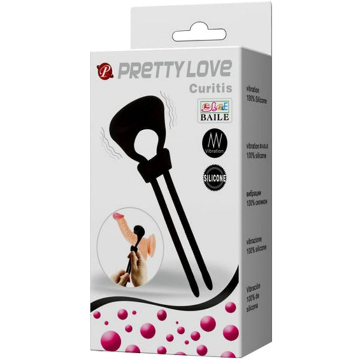 Pretty Love Anillo Vibrador Curitis Color Negro