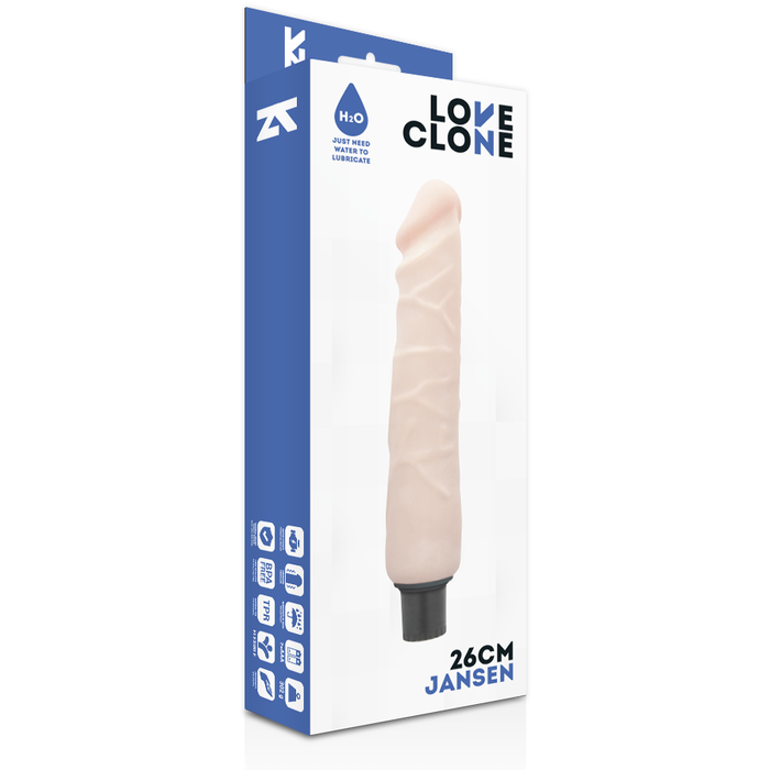 Loveclone - Jansen Self Lubrication Vibrador 26 Cm -O- 4.2 Cm
