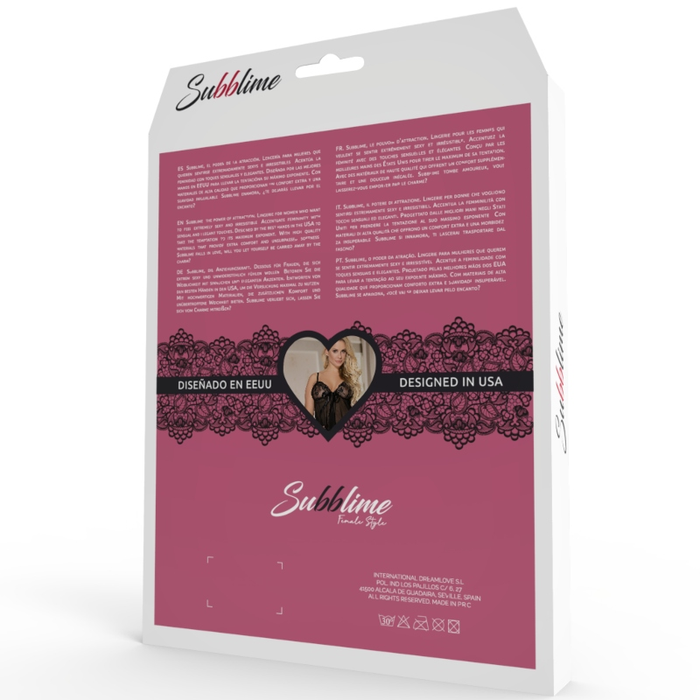 Subblime - Fetish Teddy Cremallera Y Manga Larga S/M