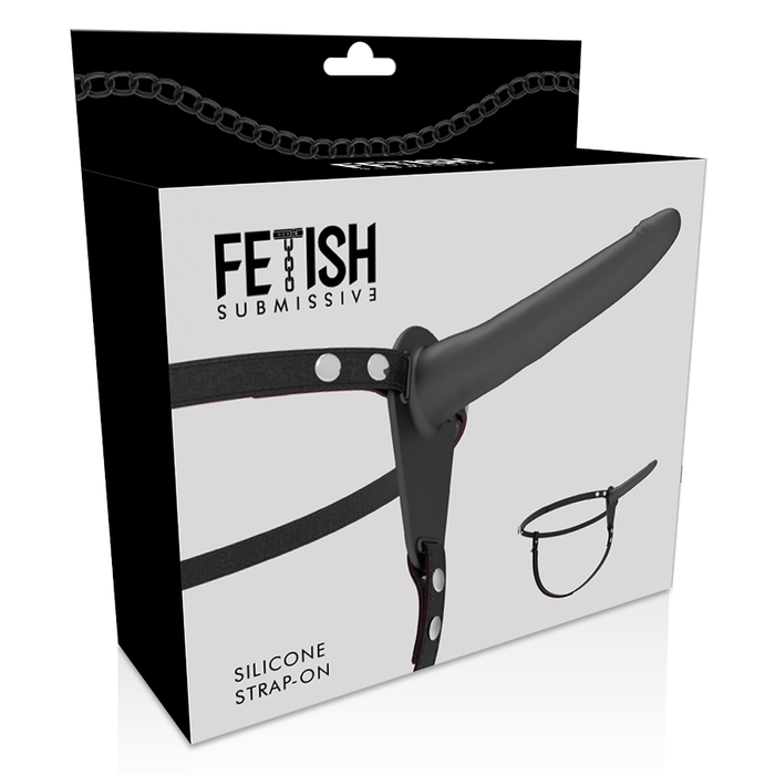 Fetish Submissive Harness - Silicona Negro 15 Cm