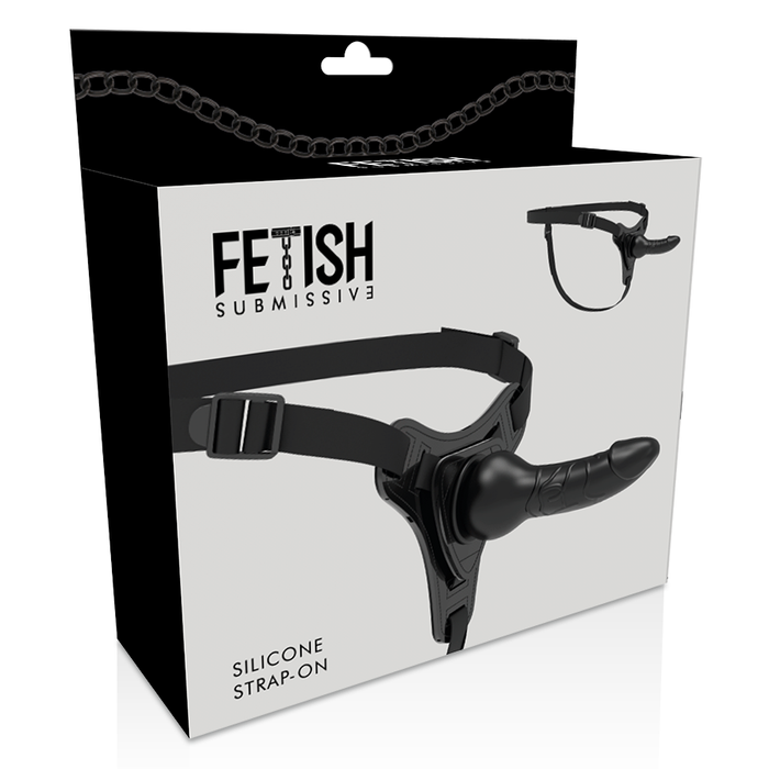 Fetish Submissive Harness - Silicona Negro Realistic 16 Cm