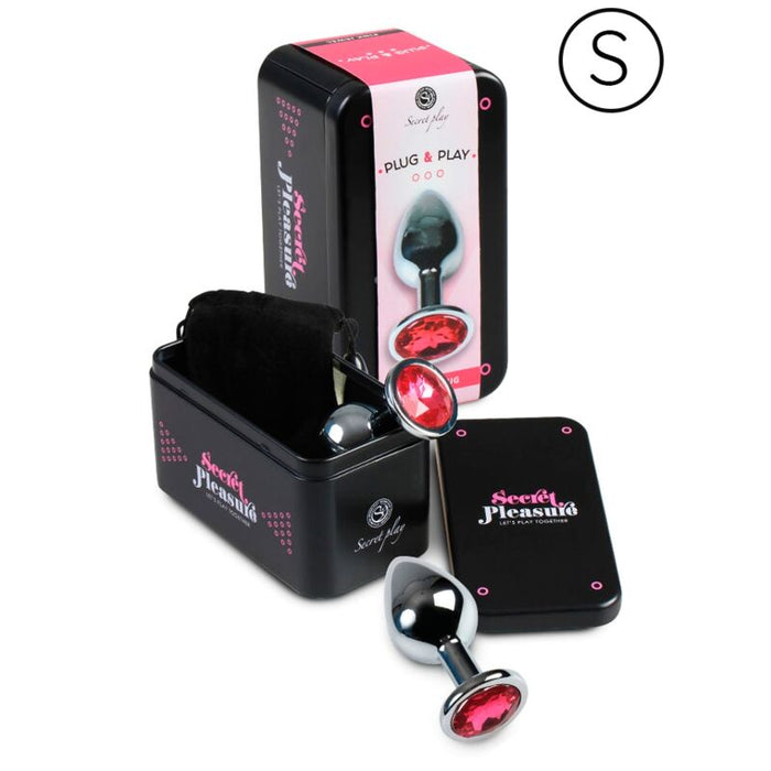 Secretplay - Plug Anal Aluminio Fucsia 7 Cm