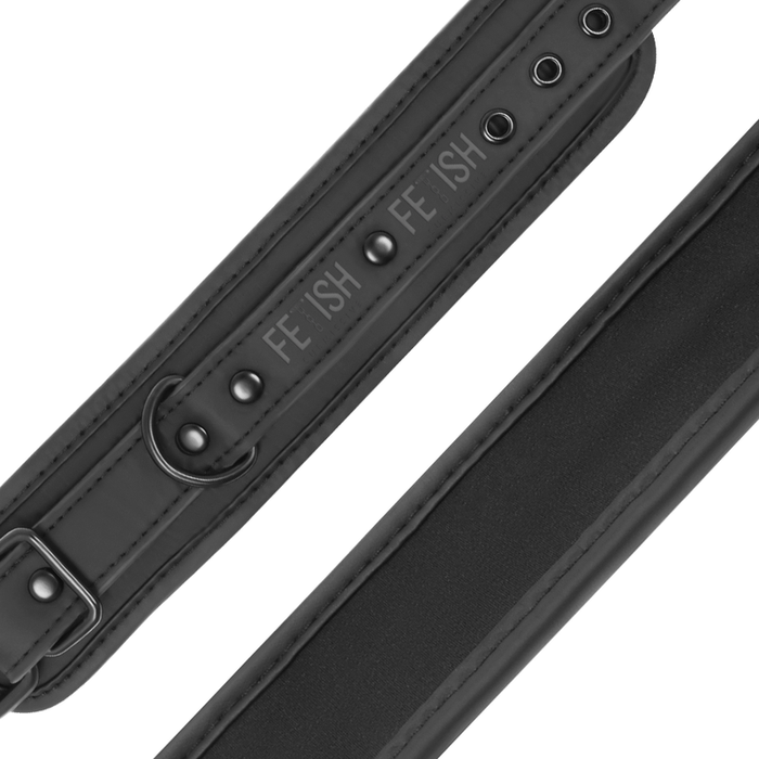 Fetish Submissive - Esposas Tobillos Cuero Vegano Con Forro De Nopreno