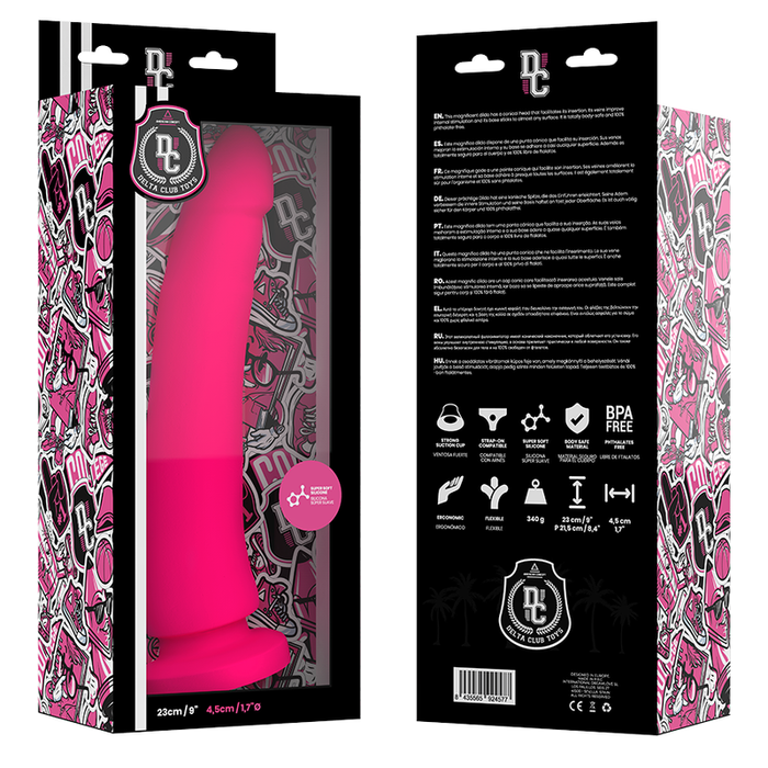 Delta Club - Toys Dildo Rosa Silicona Medica 23 Cm -O- 4.5 Cm