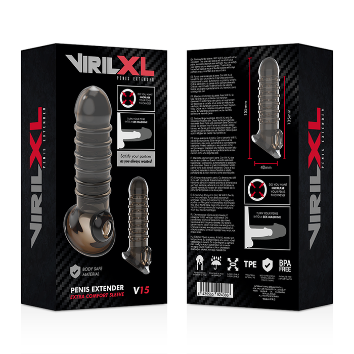 Virilxl - Extension Y Funda  De Pene  V15 Negro