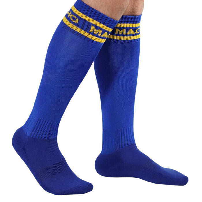 Macho - Calcetines Largos Talla Unica Azul