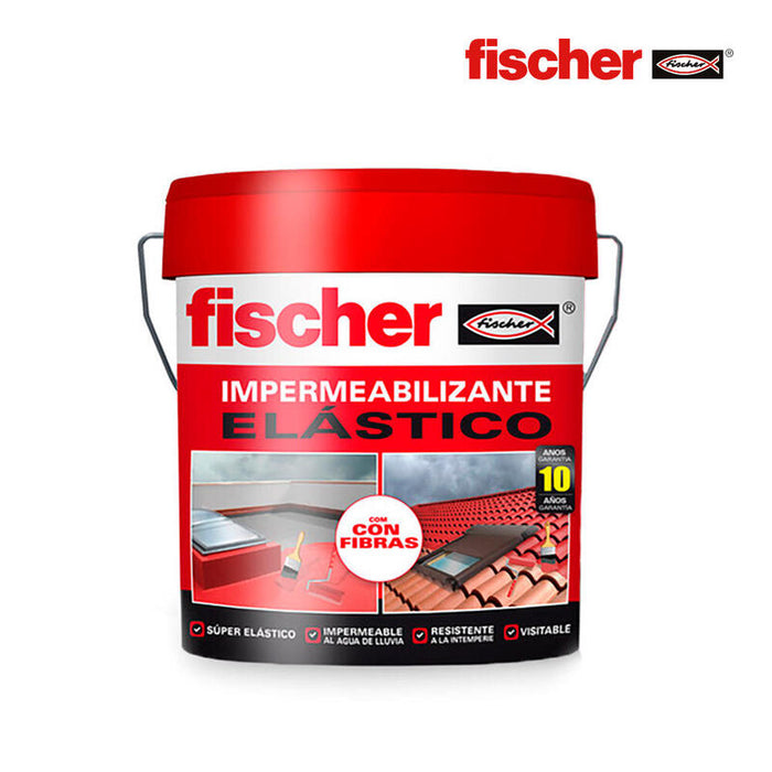 Impermeabilizante 4l Gris Con Fibras 547158 Fischer
