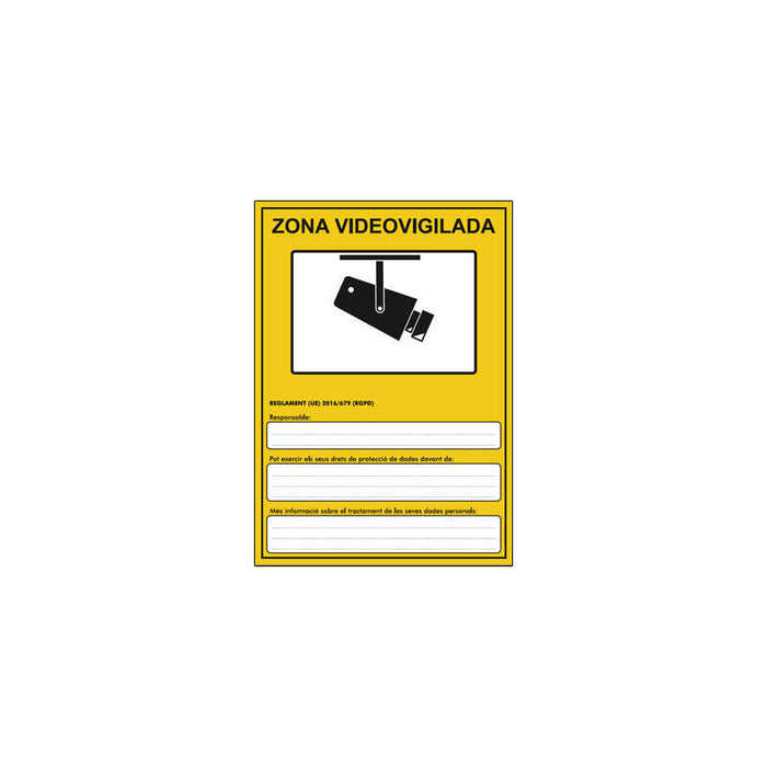 Implaser Ad30-A5-Cat Placa Para Rgpd En Pvc Genérica Cat Tamaño A5