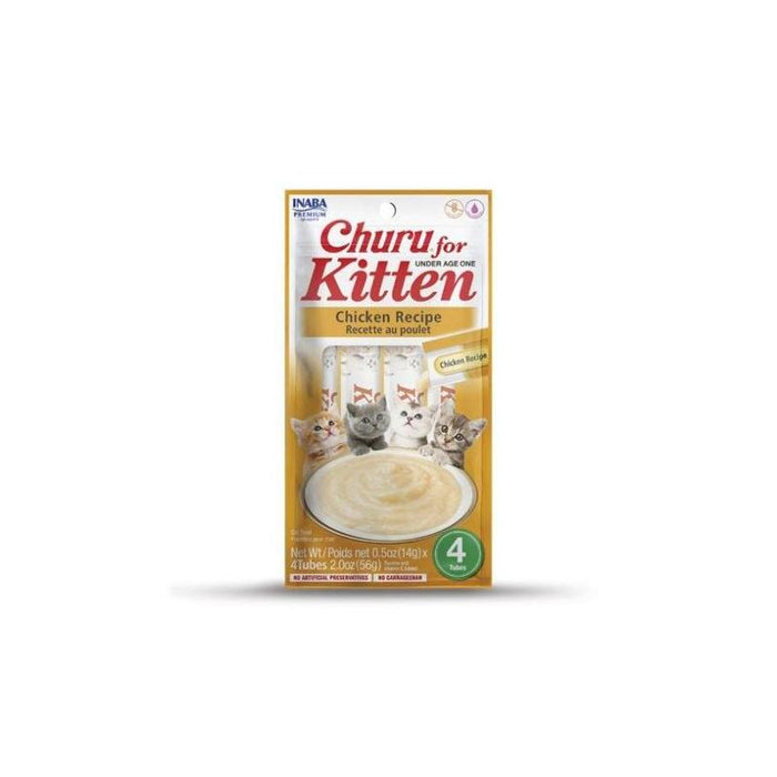 Inaba Churu Kitten Pollo - Golosina Para Gatos - 4x14 G