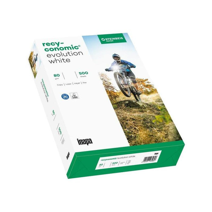 Inapa Recyconomic Evolution Blanco A3, Papel Din A3 (500 Hojas), 80 G/M²