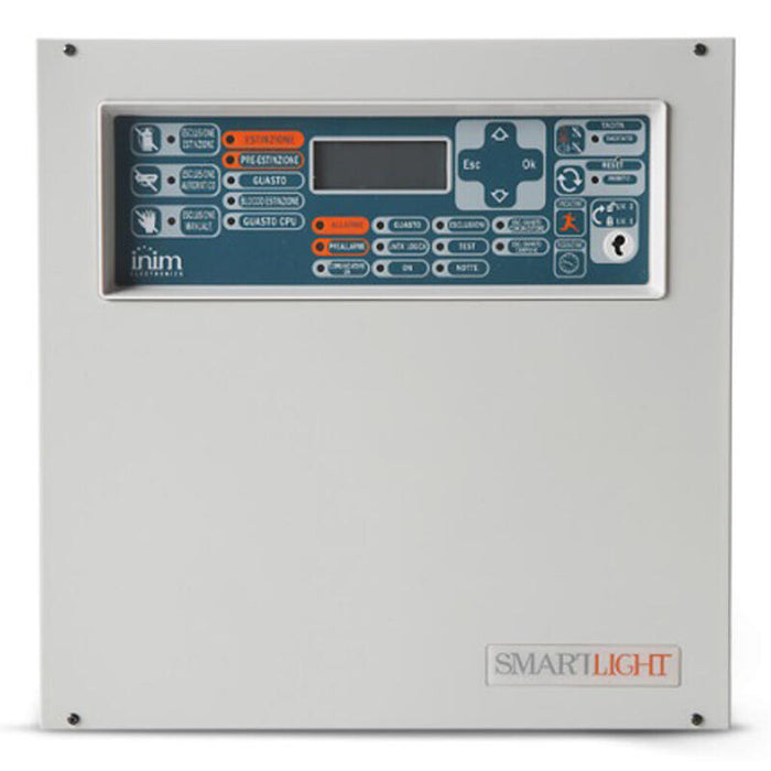 Inim Smartlight-S Central Analógica De 1 Lazo No Ampliable, Hasta 64 Dispositivos Y 16 Zonas