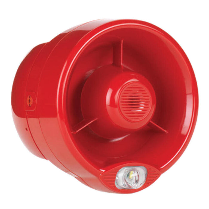 Inim Ws2020re Sirena De Pared+Led Blanco Vad Vía Radio Bidireccional Serie Firevibes Ip65. Color Rojo