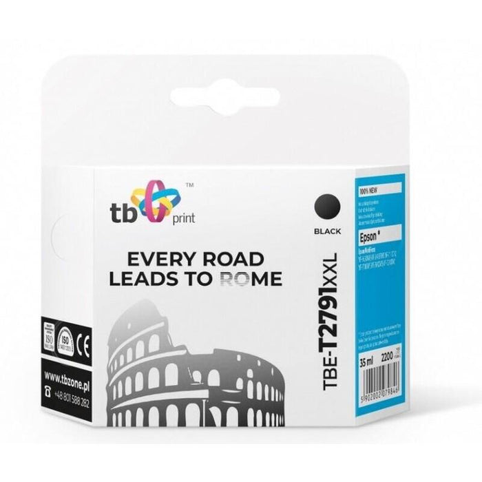 %Ink For Epson Wf-3620   Tbe-T2791xxl Bk 100% Ne