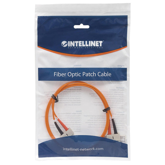 Intellinet 3m Sc/Sc Cable De Fibra Optica Om1 Naranja