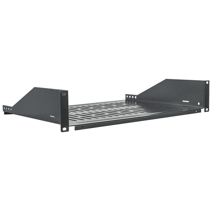 Intellinet 710954, Bandeja Metálico Para Rack, Negro, 15 Kg, 2u, 48,3 Cm (19"), 482 Mm