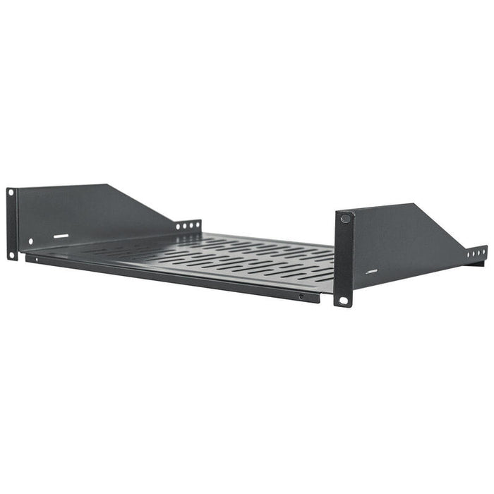 Intellinet 710954, Bandeja Metálico Para Rack, Negro, 15 Kg, 2u, 48,3 Cm (19"), 482 Mm