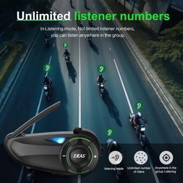 Intercomunicador Para Moto Ejeas Q8 - Inalámbricos Bluetooth