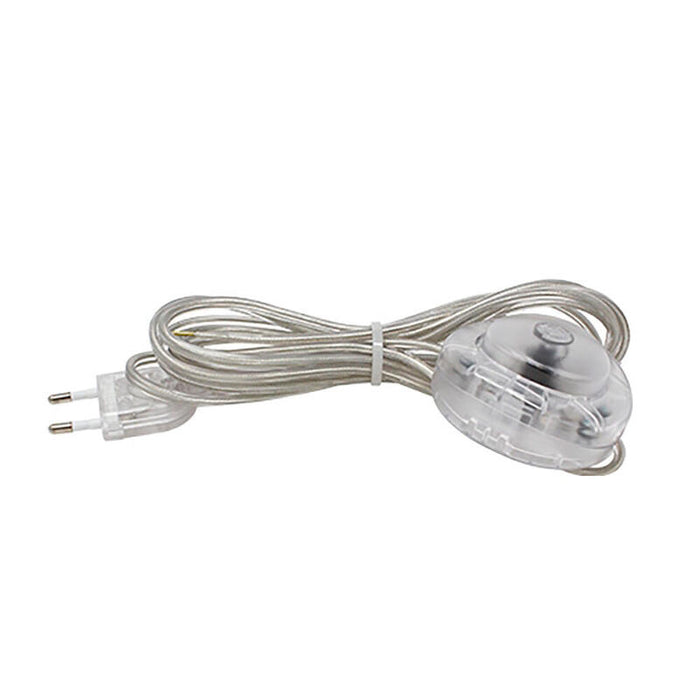 Interruptor Eléctrico De Pié Con Cable, 2,5 A 250 V, 3 M, Transparente