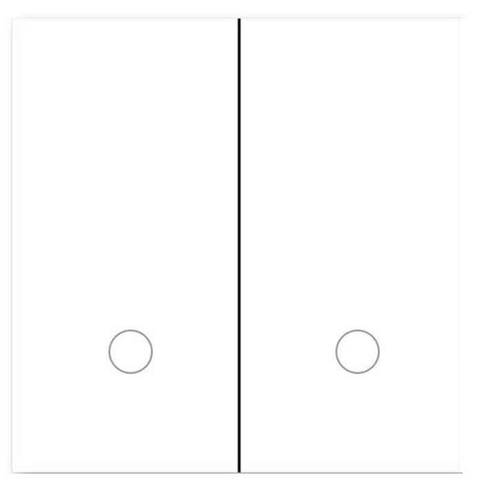 Interruptor Inteligente  Zemismart K6 Zigbee Doble Blanco