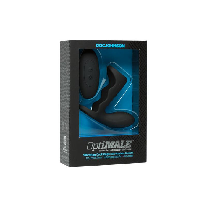 Jaula Para El Pene Con Vibración Y Control Remoto Negro