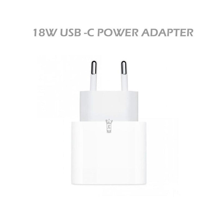 Jc Cargador Blanco Pared Usb-C 18w Carga Rápida