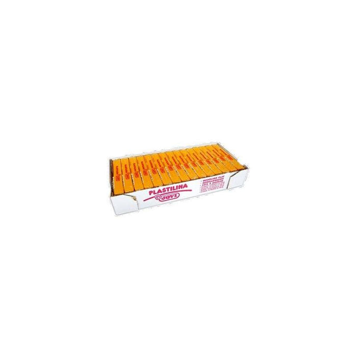 Jovi Caja 15 Pastillas Plastilina School 150gr Amarillo Oscuro