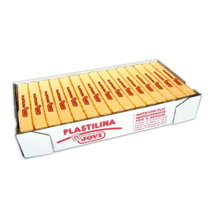 Jovi Caja 15 Pastillas Plastilina School 150gr Amarillo