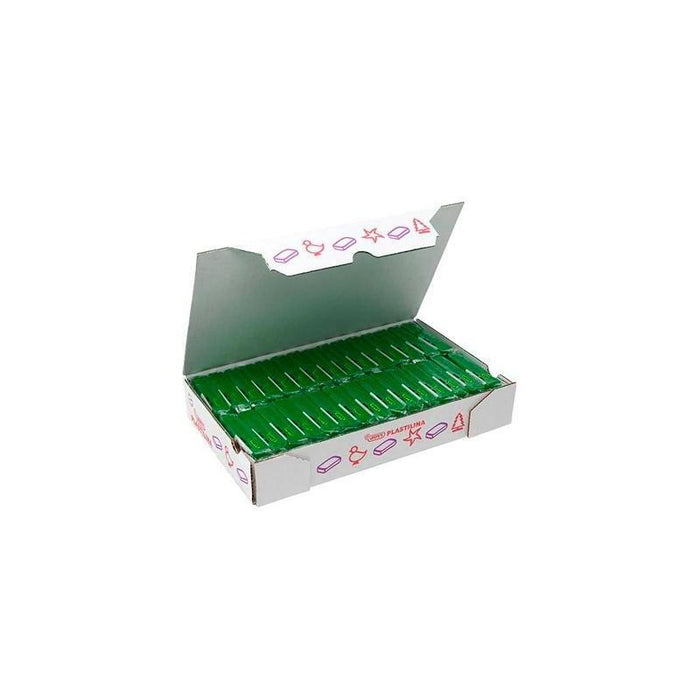 Jovi Caja 30 Pastillas Plastilina School 50gr Verde Oscuro