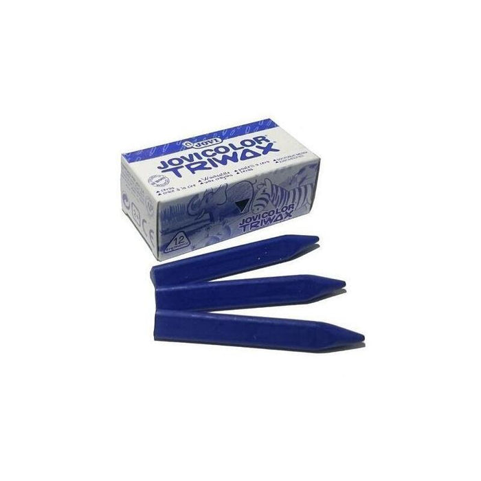 Jovi Ceras Jovicolor Triwax 82mm Azul Oscuro Caja -12u-