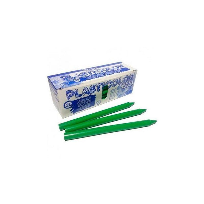 Jovi Ceras Plasticas Crayons Student Caja De 25 Ceras Verde Claro