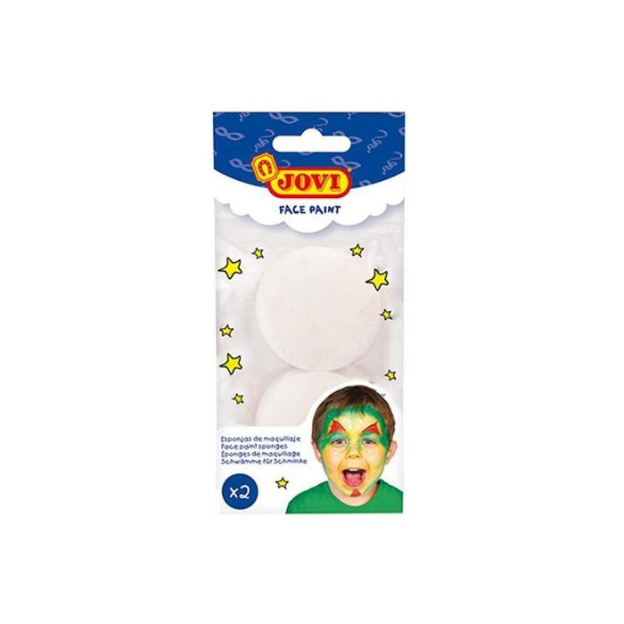 Jovi Esponjas De Maquillaje Face Paint Accessories Ø50mm Bolsa De 4 Blanco