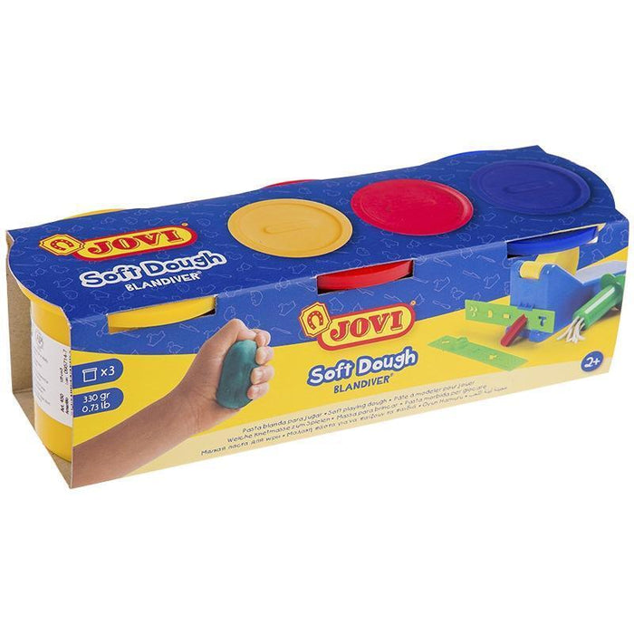 Jovi Plastilina Soft Dough Blandiver Estuche 3 Botes 110gr C/Surtidos