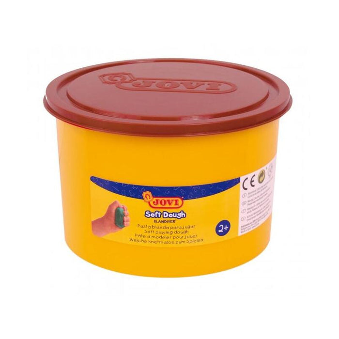 Jovi Soft Dough Blandiver Bote De 460gr - Marron Pasta De Modelaje - Blanda Y Flexible - Facil De Amasar Y Moldear -
