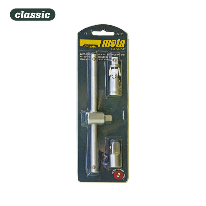 Juego Bocallaves 3/8" Accesorios (3pcs.) Ek270
