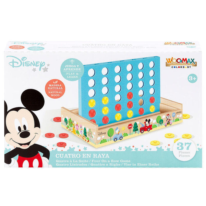 Juego Cuatro En Raya Madera Disney