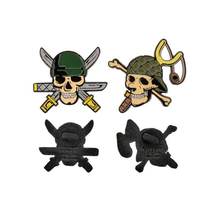 Juego De 2 Alfileres Zoro & Usopp