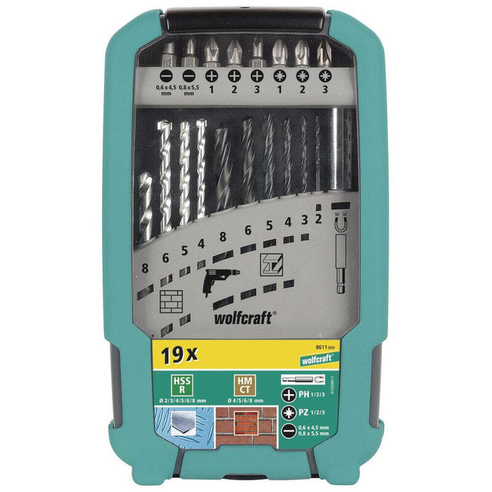 Juego De Brocas Para Metales Y Piedra De 9 Piezas 7115000 Wolfcraft