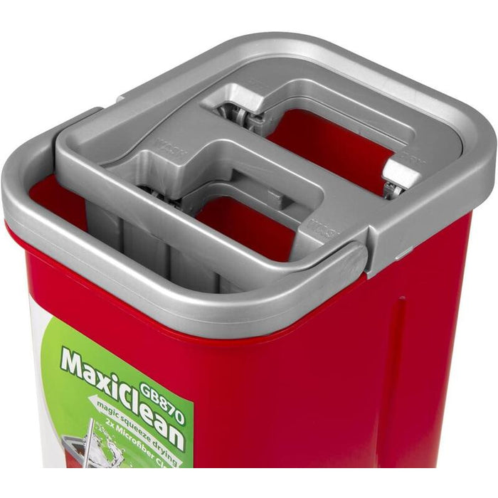 Juego De Fregona Plana Maxiclean Con Cubo De Limpieza 2 En 1 5,7 L