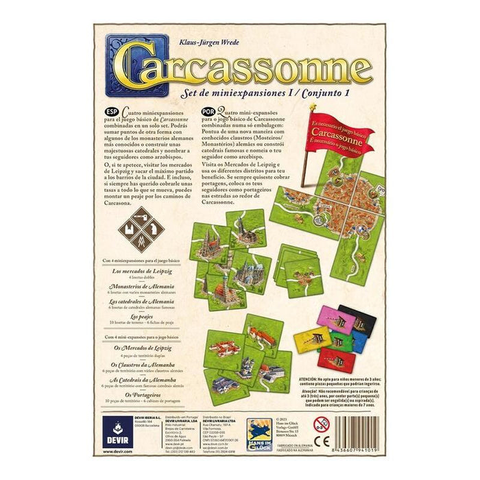 Juego De Mesa Devir Carcassonne Expansiones Reunidas