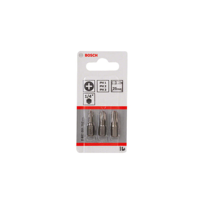 Juego De Puntas Destornillador Bosch Extra Hard, 152 Mm, T20, T25, T30 (3 Partes)