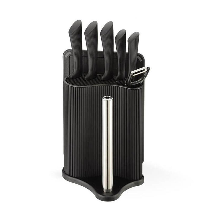 Juego De Utensilios De Cocina Para Cortar Maestro Mr-1413 Juego De Cuchillos (Mr-1413-Black) Negro