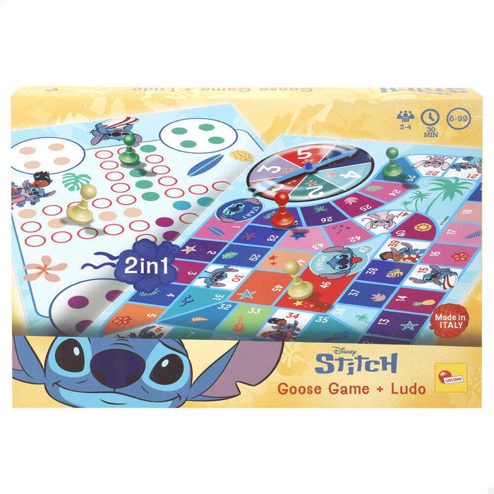 Juego Parchis Y Oca Stitch Disney