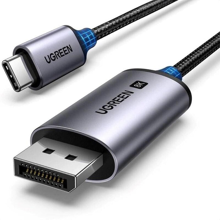 Kabel Ugreen Cm556 Ze Zlaczami Usb-C I Displayport 8k O Dlugosci 1 M - Gris
