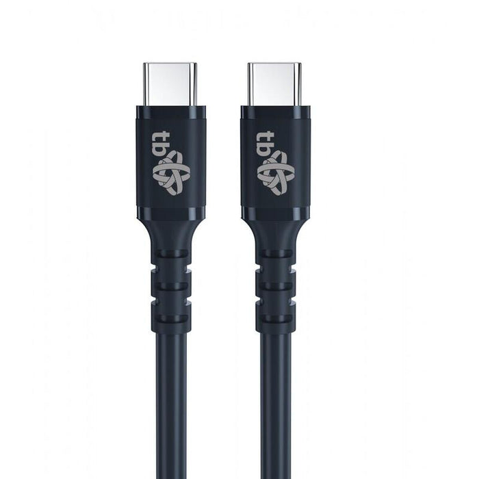 Kabel Usb C - Usb C 60w Zelowy 1m Czarny