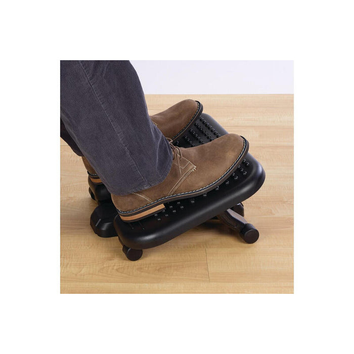 Kensington Reposapiés Solemassage Para Ejercicio Ajustable 5 Alturas Negro