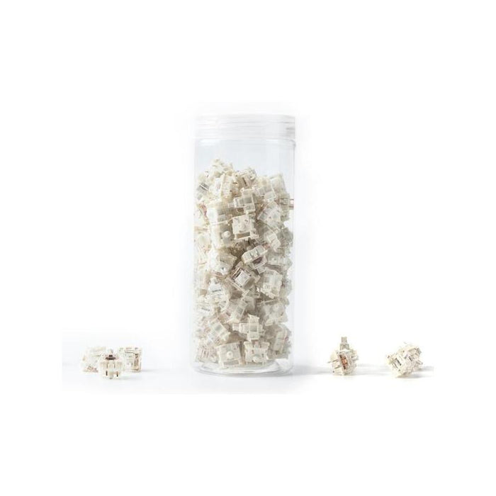 Keychron Gateron G Pro 3.0 White Switch Set, Interruptores De Llave Blanco/Transparente, 110 Piezas