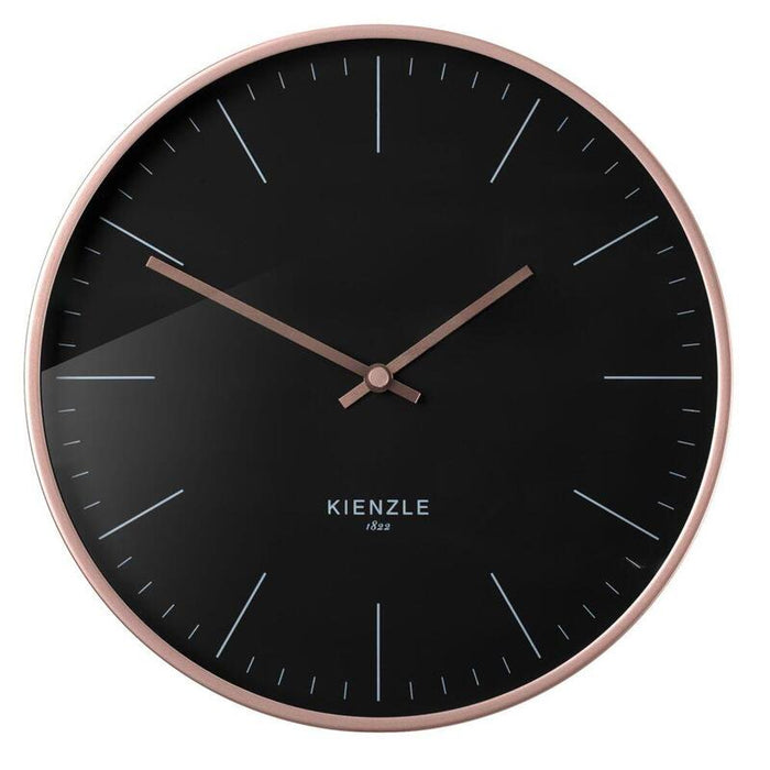 Kienzle Dcf Funk-Wanduhr Rose Gold / Schwarz, 25 Cm